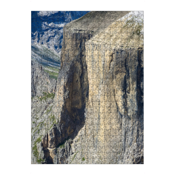 Puzzle Ravensburger "Massive cliffs at Sella" artboxONE - Natur