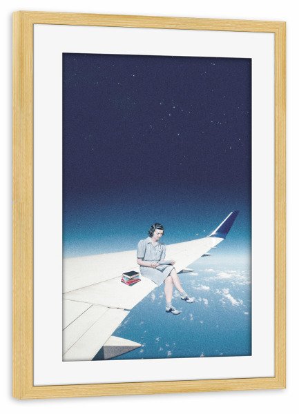 Poster mit Rahmen kiefer "Mentally somewhere else" artboxONE - Fiktion