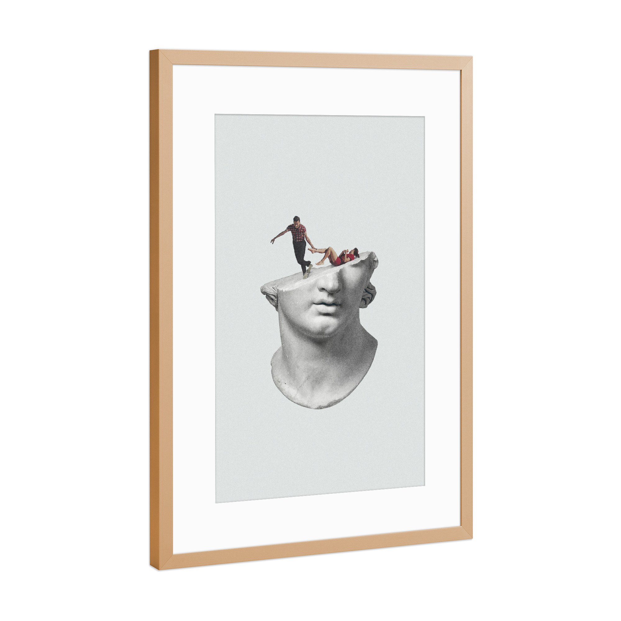 Poster mit Rahmen Kupfer "Get out of my head" artboxONE - Fiktion