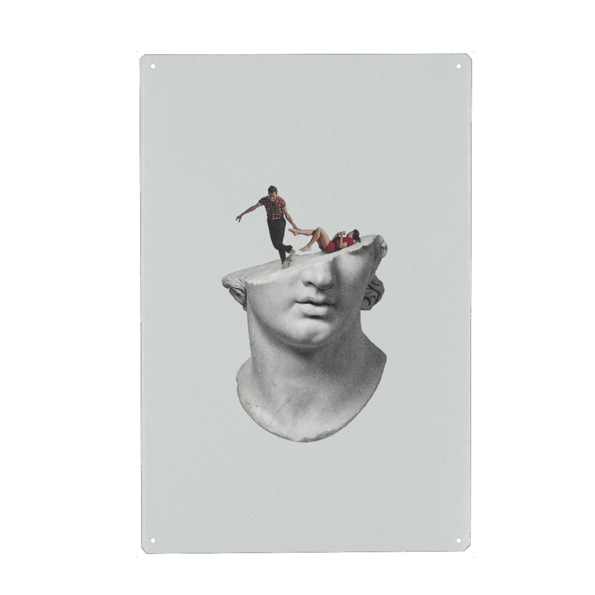 Metall Poster "Get out of my head" artboxONE - Fiktion