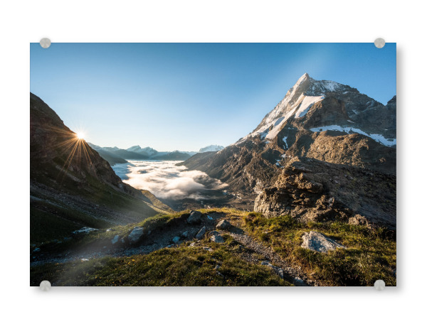 Acrylglasbild "Matterhorn Schönbiel" artboxONE - Natur