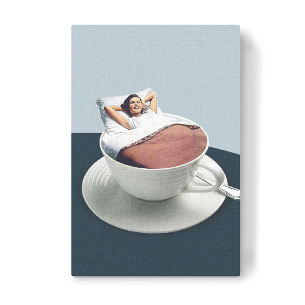 Leinwandbild "Morning rituals" artboxONE - Fiktion - Coffee,Minimal,Minimalism,Minimalist,Minimalistic,Vintage,Retro,Funny,Humor,Breakfast