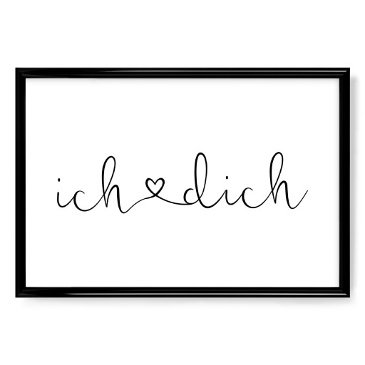 Ich liebe dich - Schreibschrift