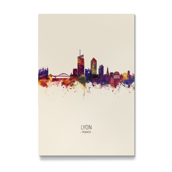 Galerie-Print "Lyon France Skyline Beige" 30x20 cm artboxONE