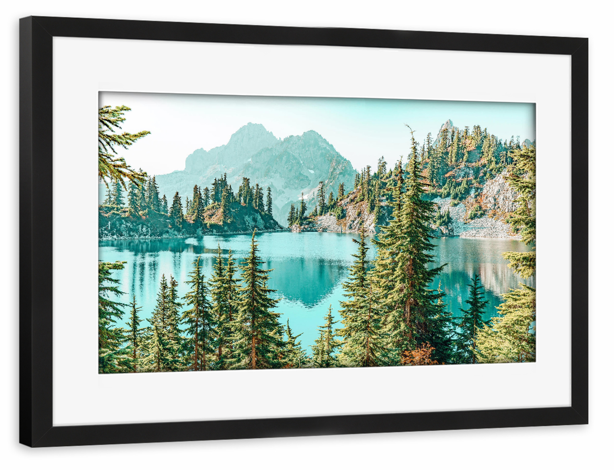 Poster mit Rahmen schwarz "Traveler Soul" artboxONE - Natur