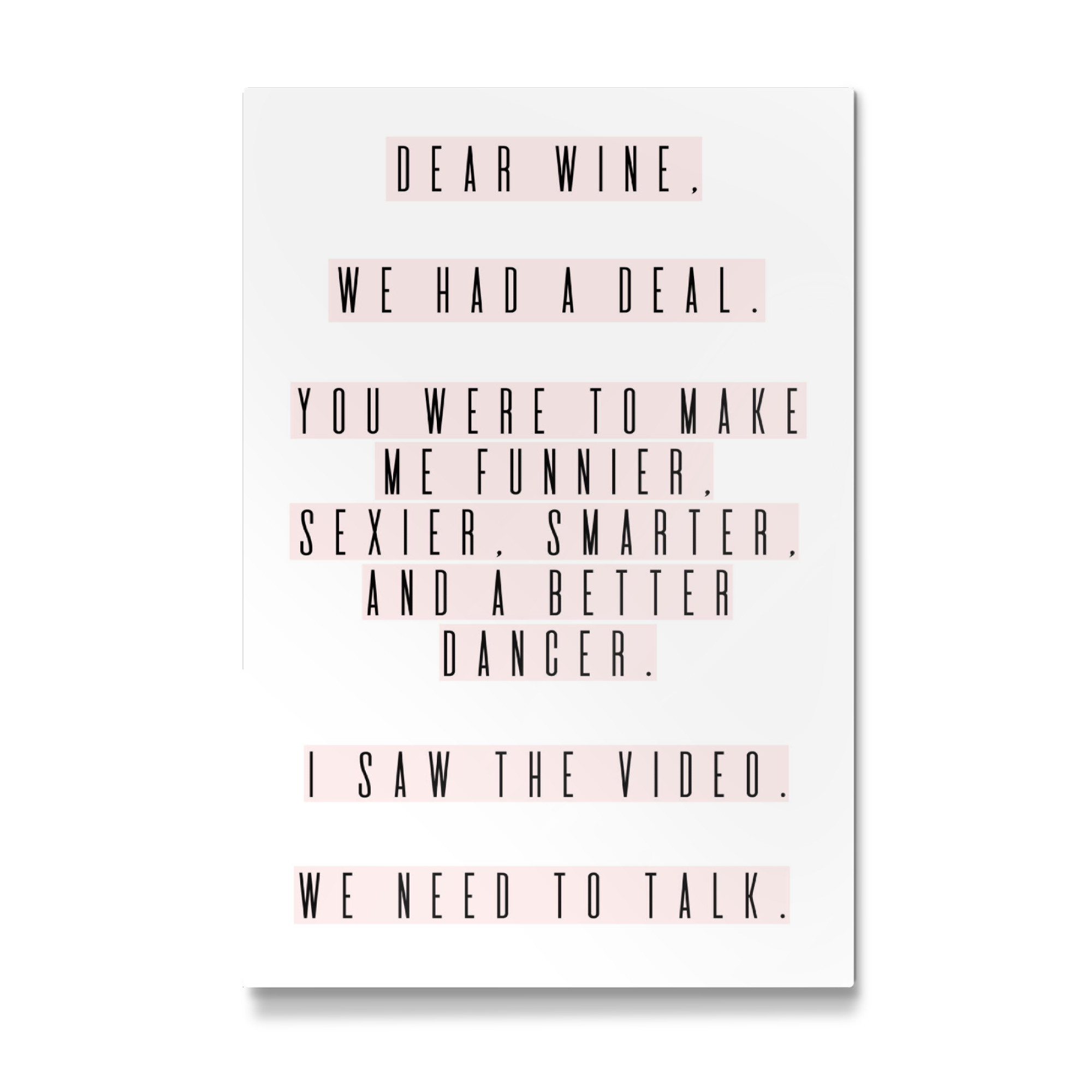 Galerie-Print "Dear Wine" 30x20 cm artboxONE