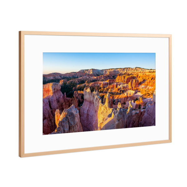 Poster mit Rahmen Kupfer "Bryce Canyon sunrise" artboxONE - Natur