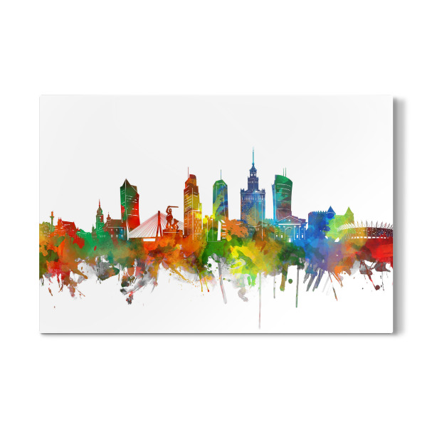 Galerie-Print "Warsaw skyline watercolor" 30x20 cm artboxONE