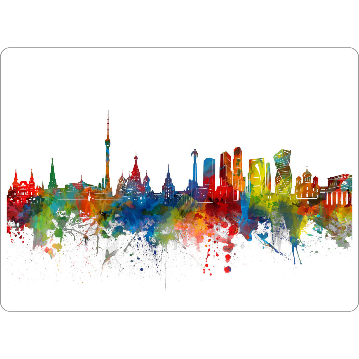 Tischset "Moscow skyline watercolor" artboxONE - Städte,Reise,Architektur