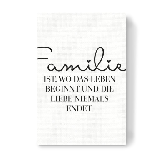 Familie - wo das Leben beginnt