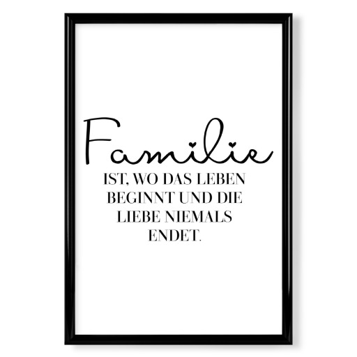 Familie - wo das Leben beginnt