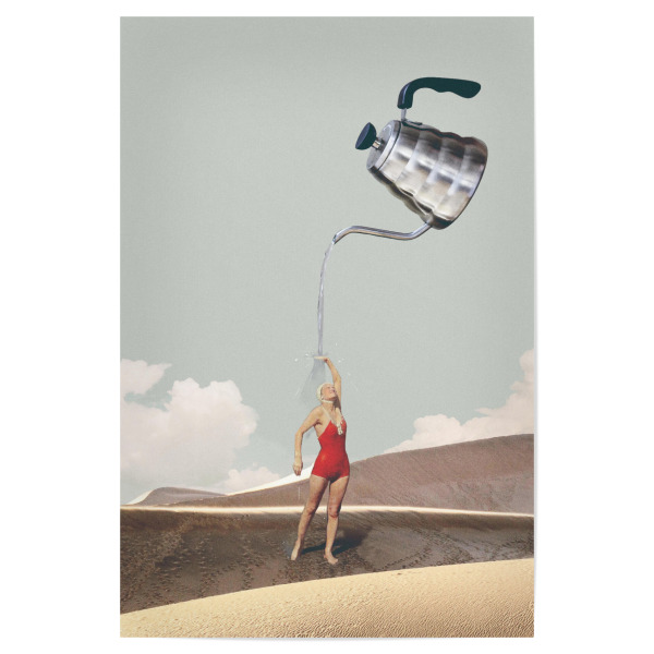 Poster 30x20 cm "Stay hydrated" artboxONE - Fiktion