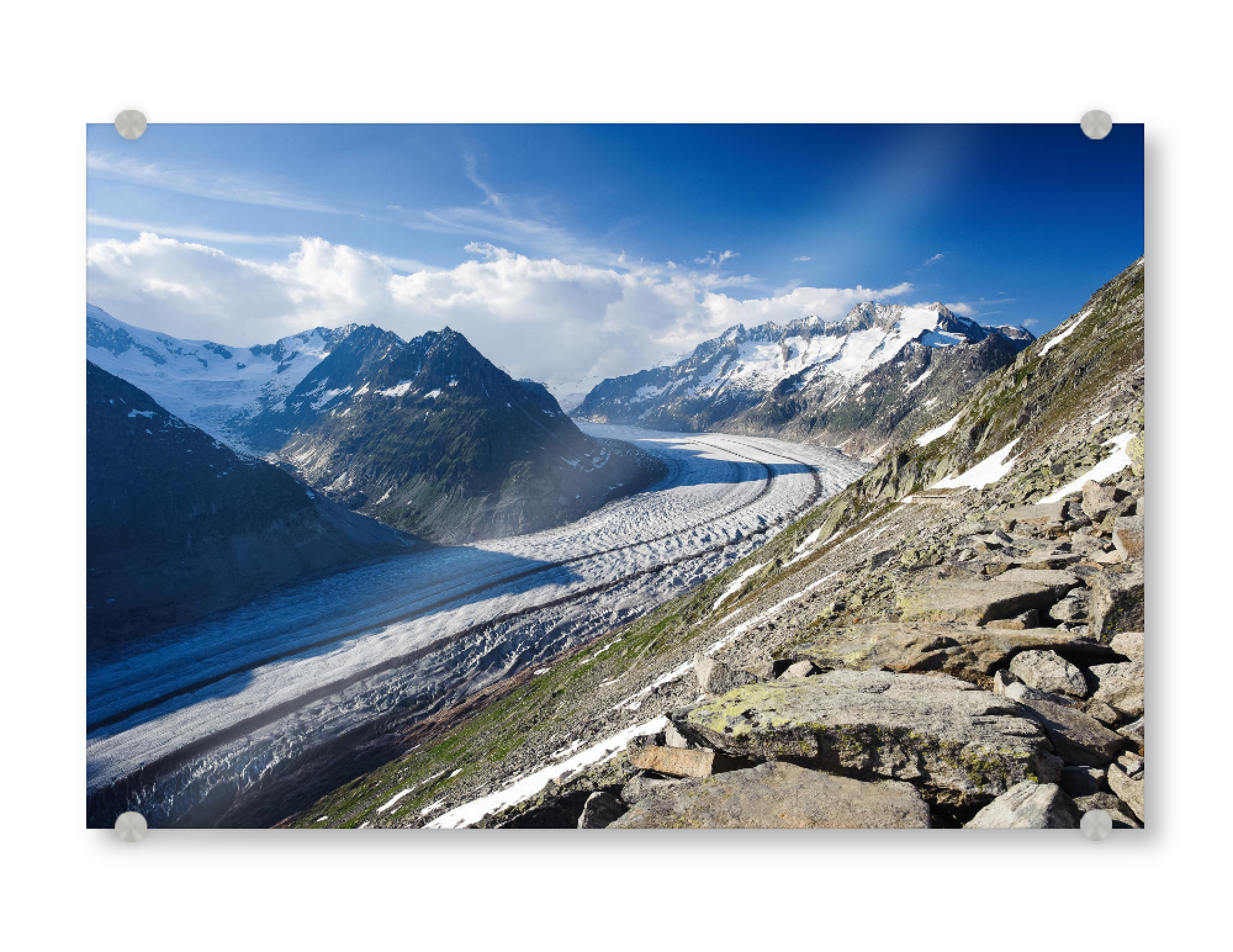 Acrylglasbild "Aletsch glacier panorama" artboxONE - Natur