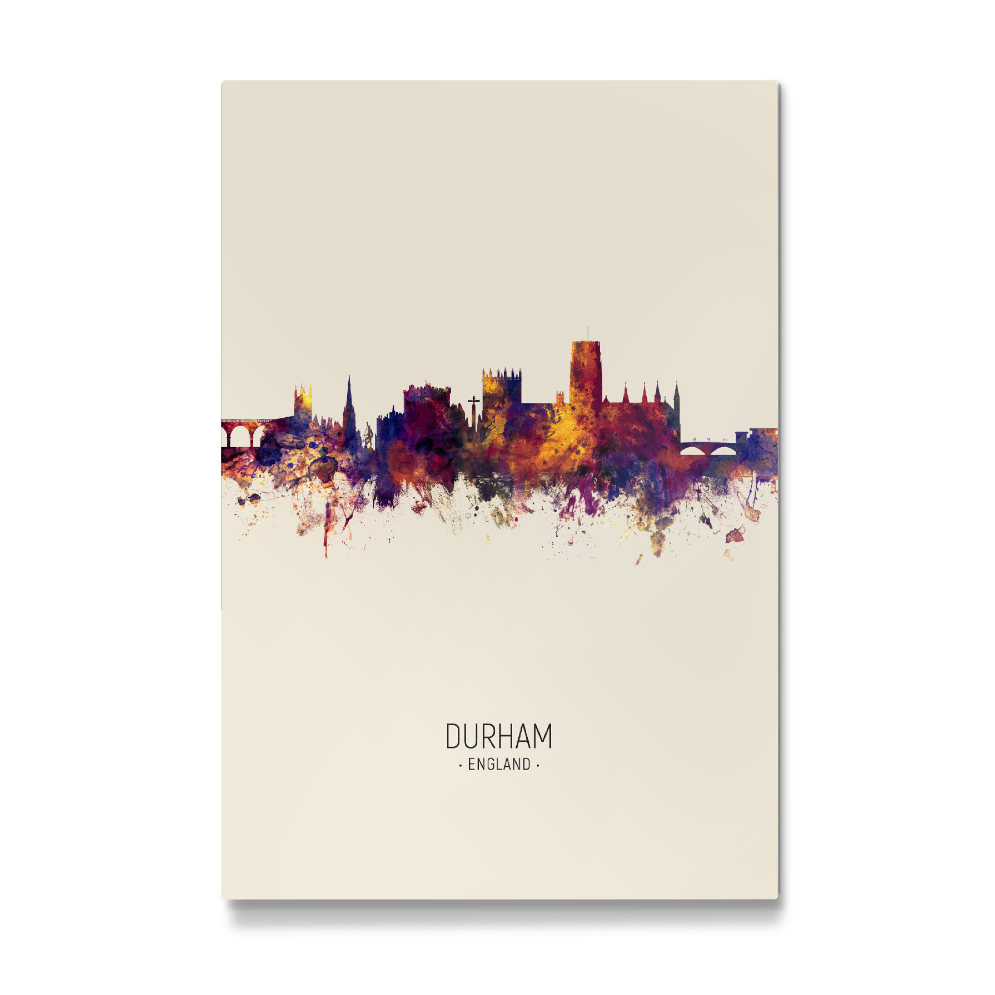 Galerie-Print "Durham Skyline Beige" 75x50 cm artboxONE