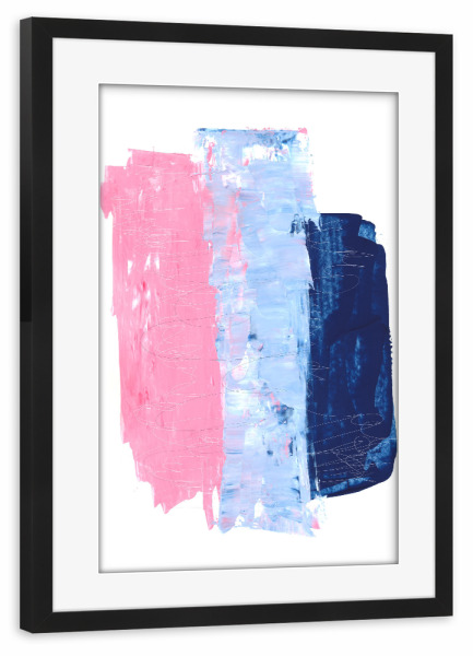 Poster mit Rahmen schwarz "Abstract colors" artboxONE - Abstrakt - Muster,Abstrakt,Abstract,Painting,Colorful,Bunt,Raingbow,Regenbogen