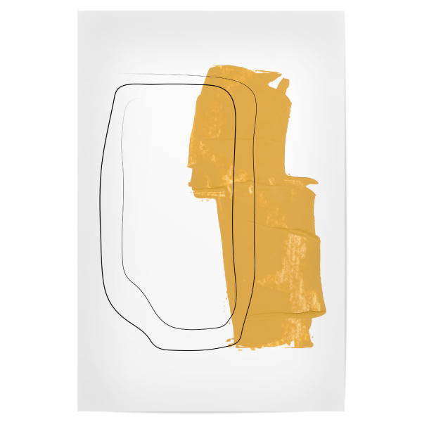 Poster 30x20 cm "Mila no.Nine" artboxONE - Abstrakt - Kupfer,Muster,Abstrakt,Gouache,Abstract,Painting
