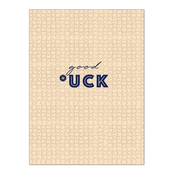 Puzzle Ravensburger "Good *uck" artboxONE - Typografie - Good,Luck,Fuck,Vibes,Happy,Life,Boyfriend,Girlfriend,Sex - Bild good