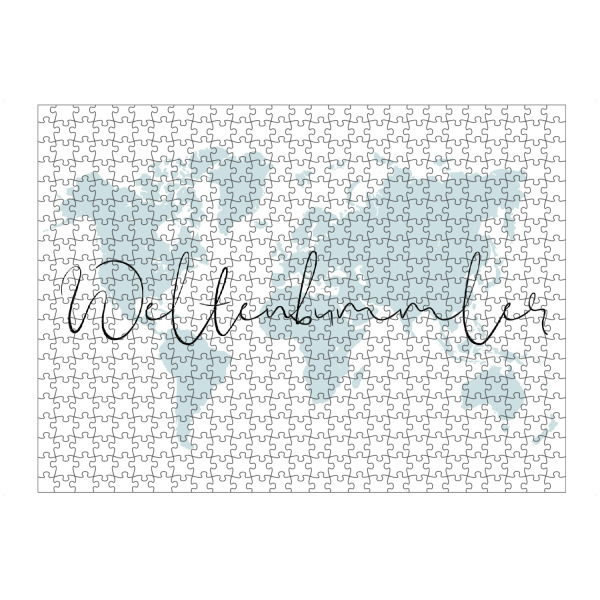 Puzzle Ravensburger "Weltenbummler Weltkarte" artboxONE - Typografie,Reise,Kartografie