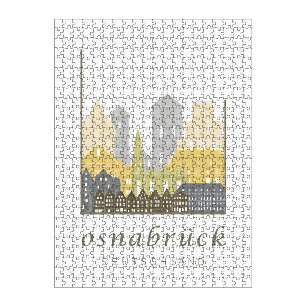 Puzzle Ravensburger "Osnabrück skyline desert" artboxONE - Städte,Kartografie - Osnabrück,Germany,Deutschland,Skyline,Cityscape,Travel,Osnabruck