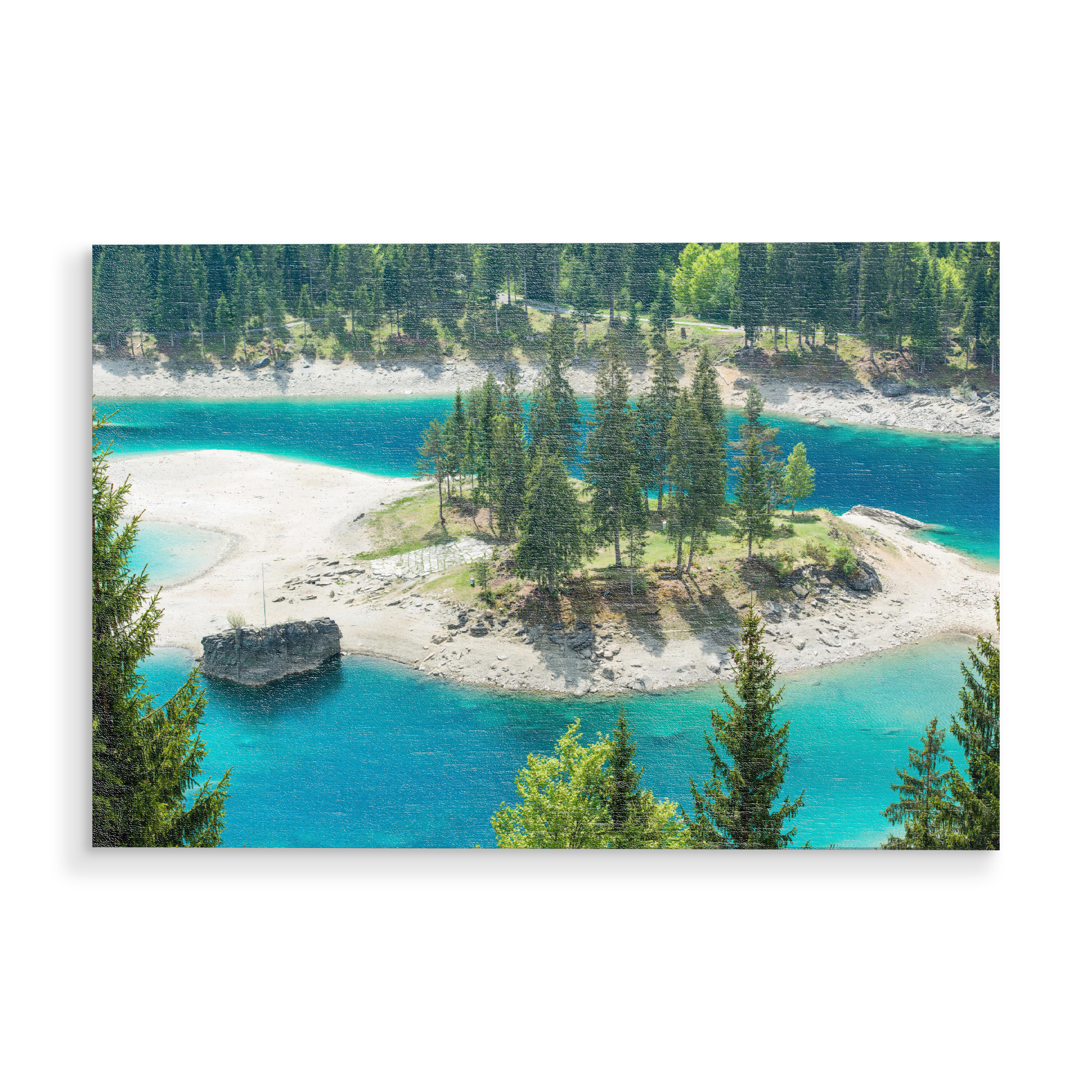Holzbild "Caumasee" artboxONE - Natur