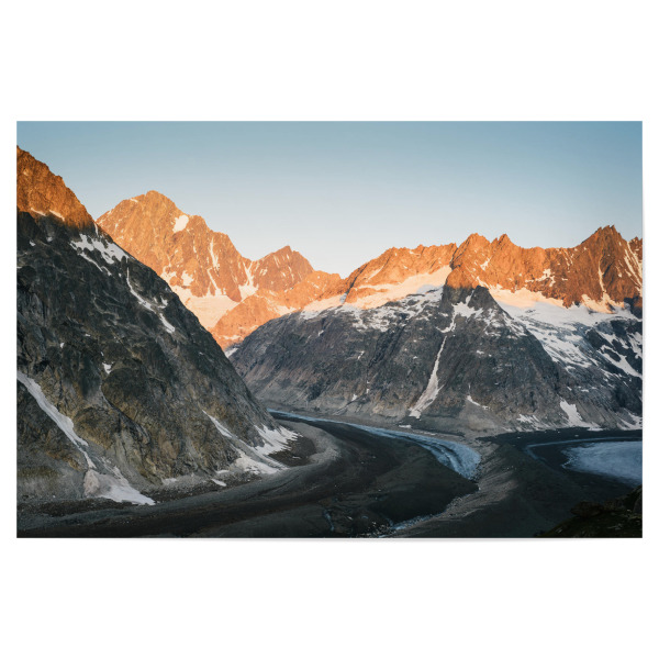 Poster "Finsteraarhorn with glacier" artboxONE - Natur