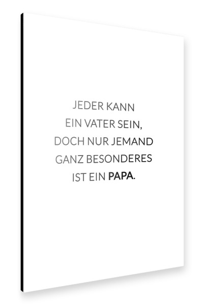 Alu-Dibond "Besonderer Papa" 30x20 cm artboxONE