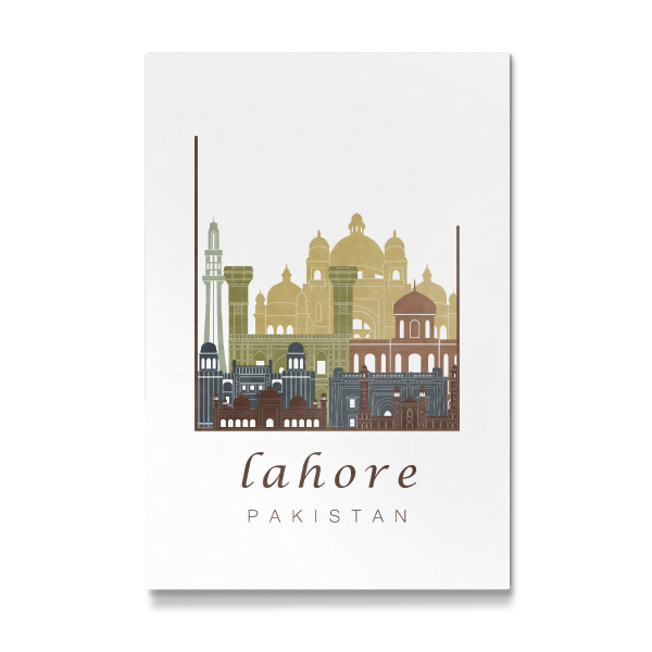 Galerie-Print "Lahore skyline light brown" 30x20 cm artboxONE
