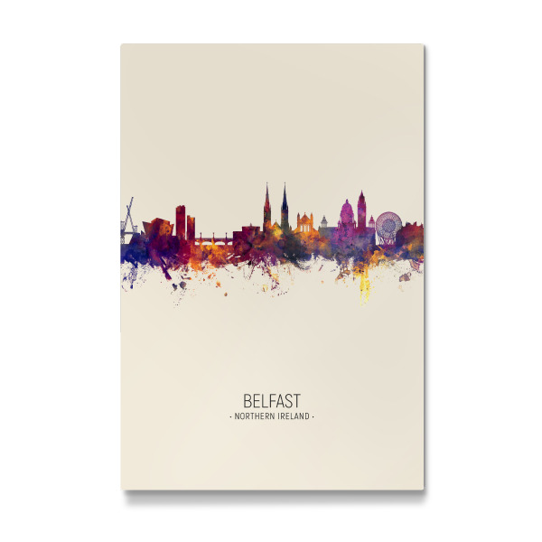 Galerie-Print "Belfast Skyline Beige" 30x20 cm artboxONE