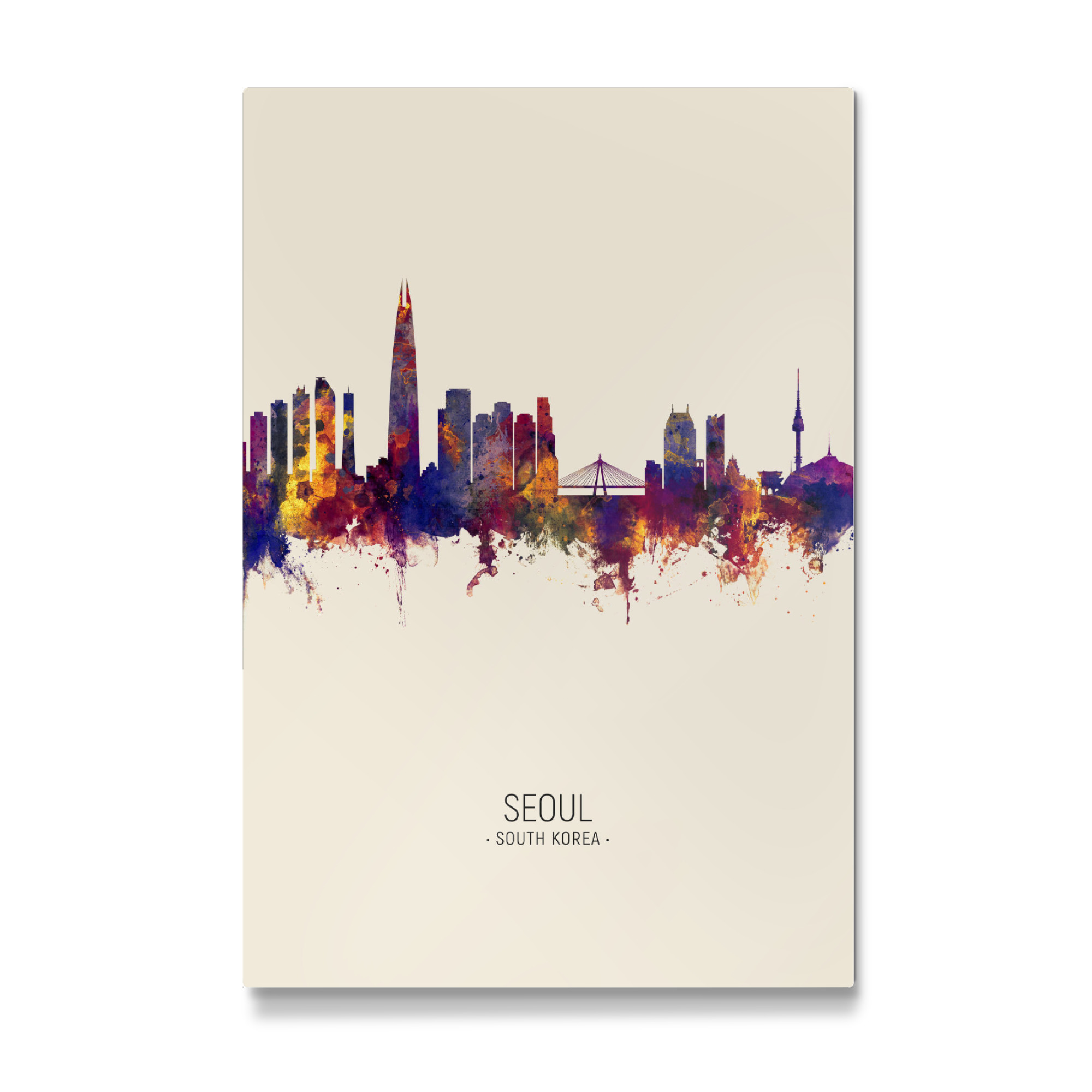Galerie-Print "Seoul Skyline Beige" 30x20 cm artboxONE