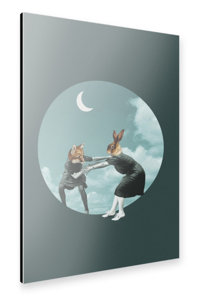 Alu-Dibond "Chase the night" 30x20 cm artboxONE