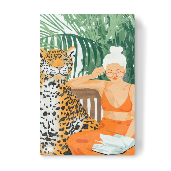 Leinwandbild "Jungle Vacay-II" artboxONE - Tiere,Menschen