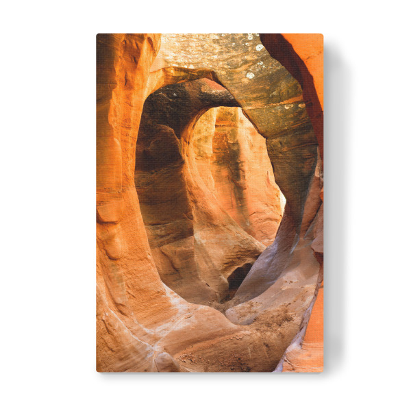 Leinwandbild "Arch inside Peek-A-Boo slot canyon" artboxONE - Natur,Abstrakt