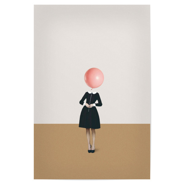 Poster "Obvious Imperfections" artboxONE - Fiktion - Girl,Minimal,Vintage,Retro,Collage,Funny,Woman