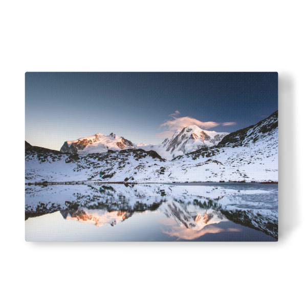 Leinwandbild "Monte Rosa and Lyskamm at Sunset" artboxONE - Natur