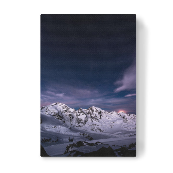 Leinwandbild "Setting moon from Diavolezza" artboxONE - Natur
