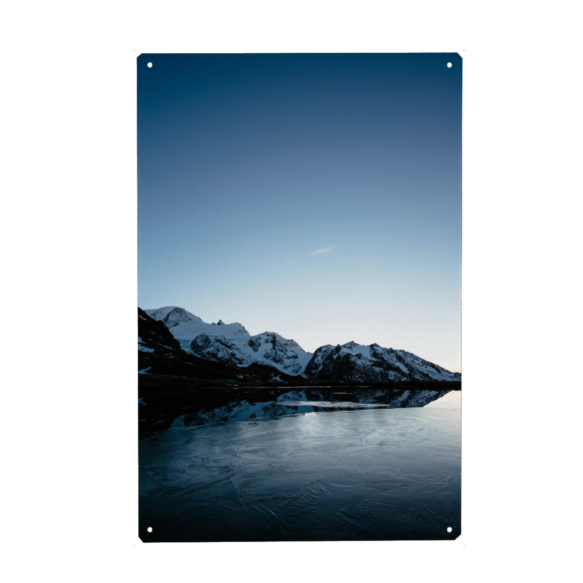 Holzbild "Sunset Sustenpass" artboxONE - Natur