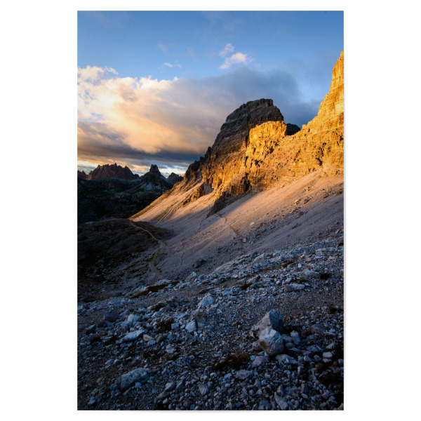 Poster 30x20 cm "Sunset view in dolomite alps" artboxONE - Natur