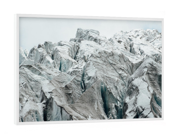 Poster mit weißem Rahmen "Closeup view of glacier" artboxONE - Natur