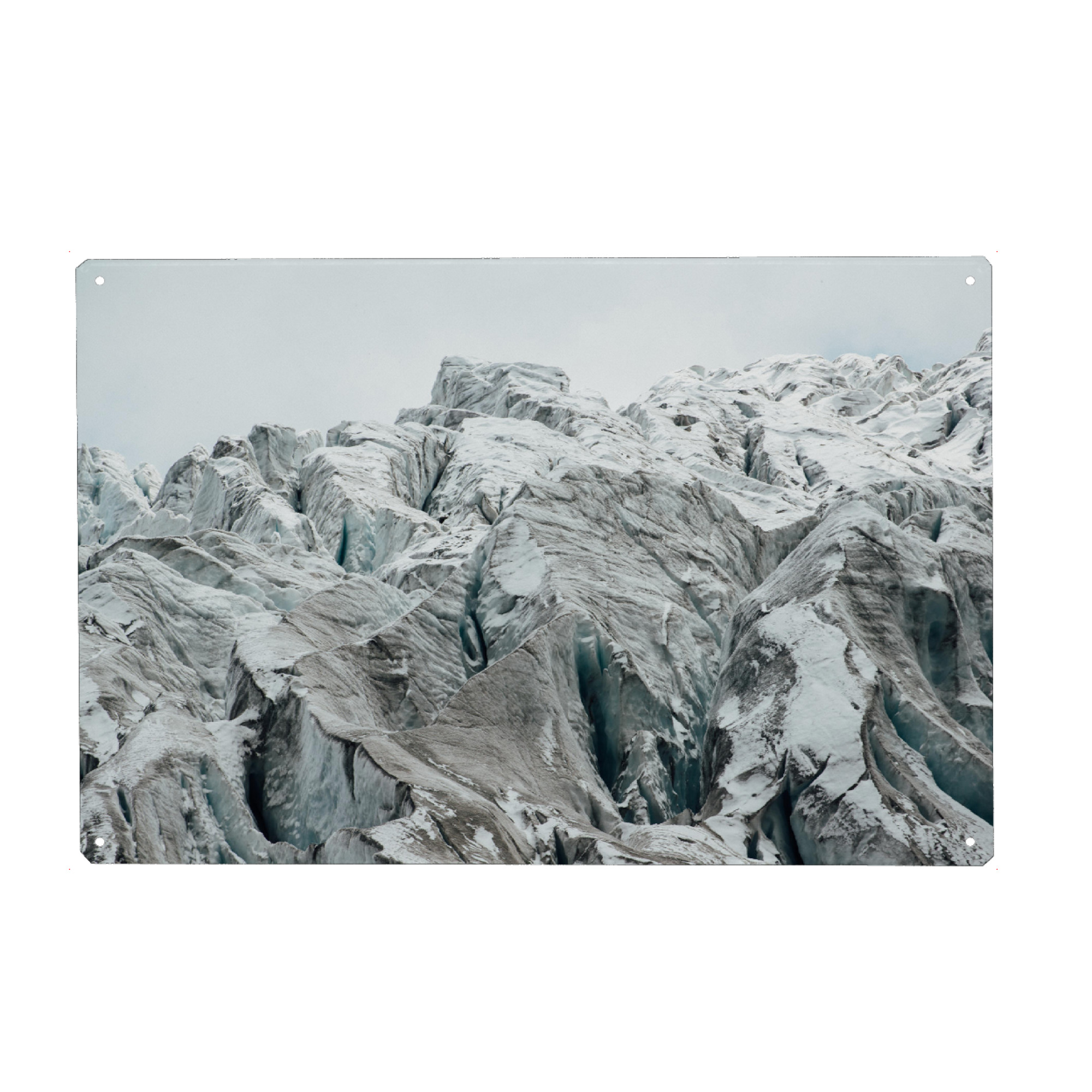 Metall Poster "Closeup view of glacier" artboxONE - Natur