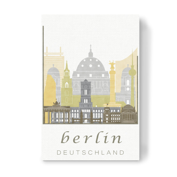 Leinwandbild "Berlin skyline desert" artboxONE - Städte / Berlin,Kartografie - Berlin,Germany,Deutschland,Skyline,Cityscape,Travel