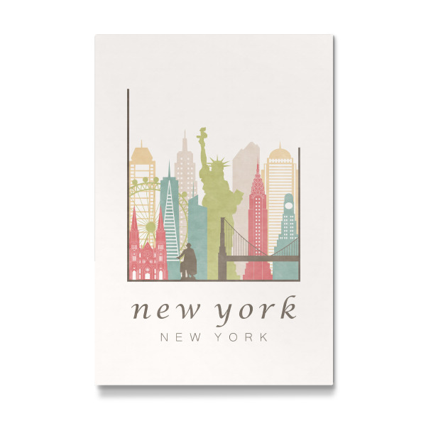 Galerie-Print "New York pastel skyline" 30x20 cm artboxONE