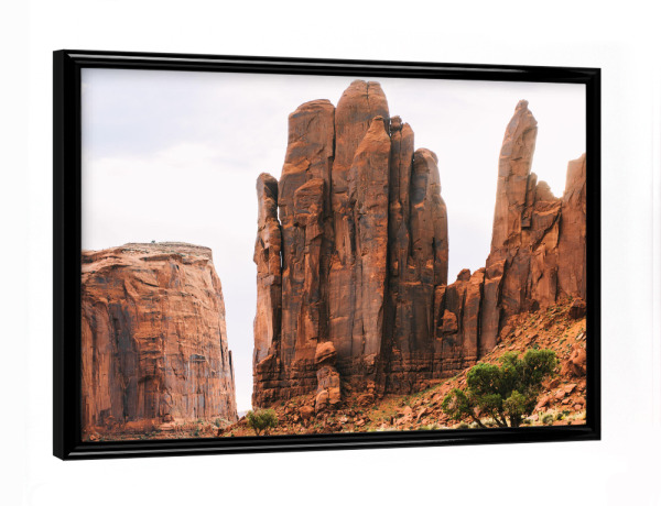 Poster mit schwarzem Rahmen "Desert cliffs" artboxONE - Natur