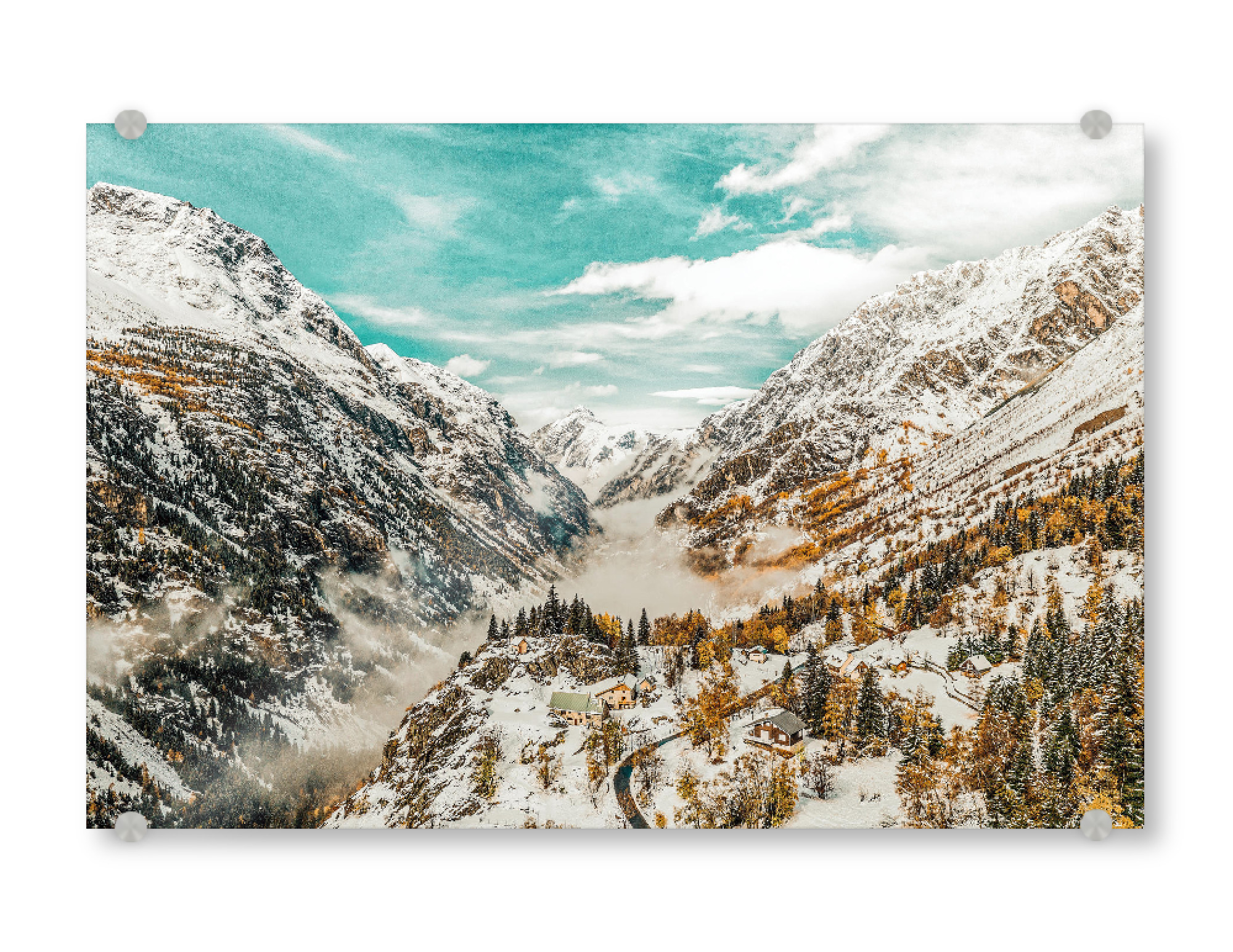 Acrylglasbild "Winter Home" artboxONE - Natur