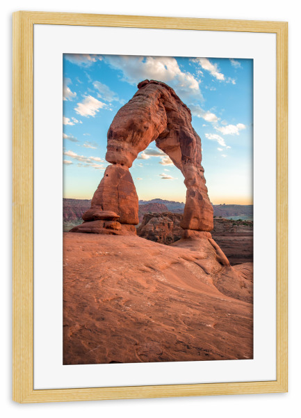 Poster mit Rahmen kiefer "Delicate Arch" artboxONE - Natur