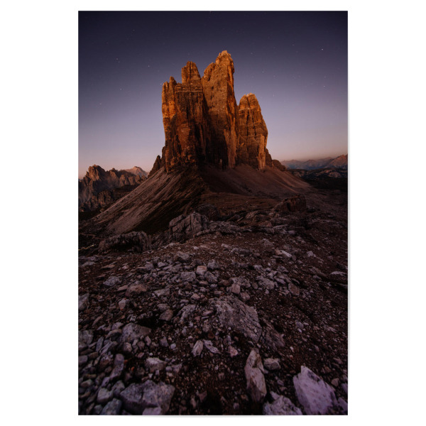 Poster 30x20 cm "Tre Cime at dawn" artboxONE - Natur