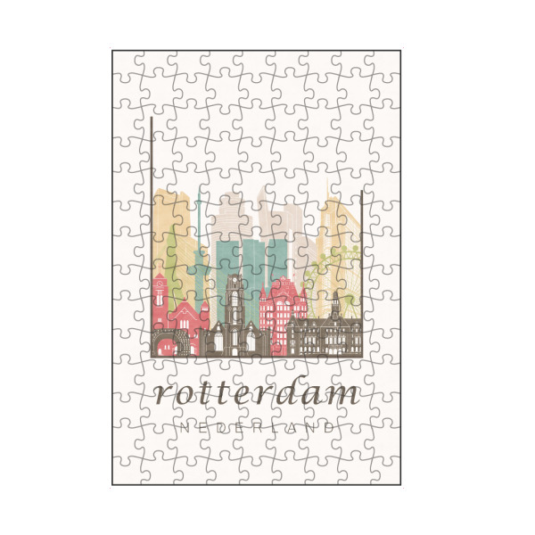artboxONE Puzzle "Rotterdam pastel skyline" artboxONE - Städte,Kartografie