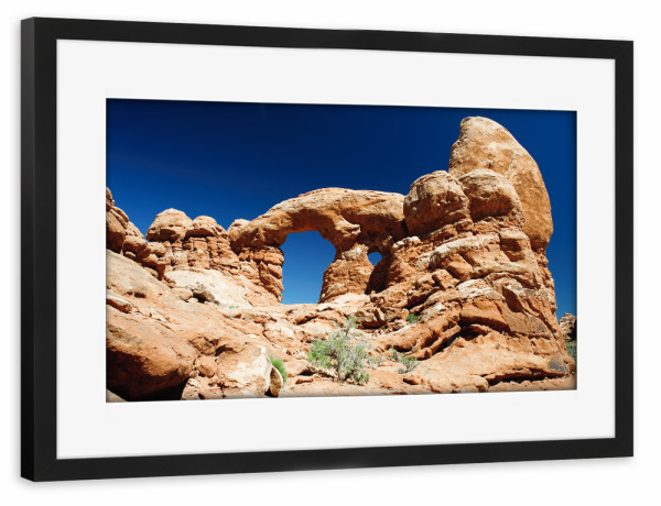 Poster mit Rahmen schwarz "Turret Arch" artboxONE - Natur