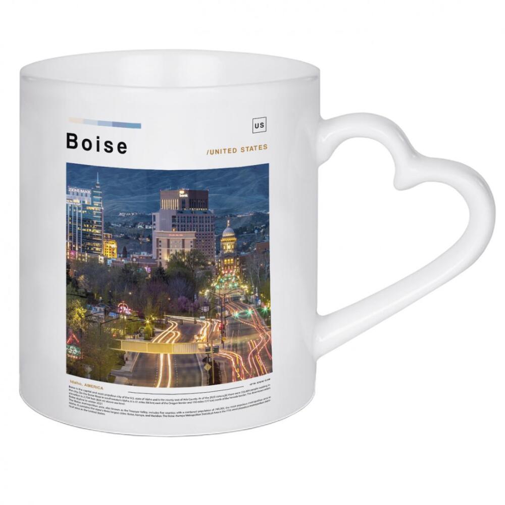 Herztasse "Cover der Boise-Zeitung" artboxONE - Städte,Architektur
