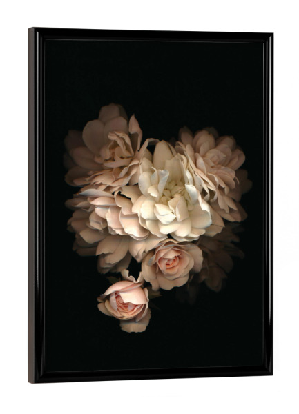 Poster mit schwarzem Rahmen "Kayleigh" artboxONE - Floral