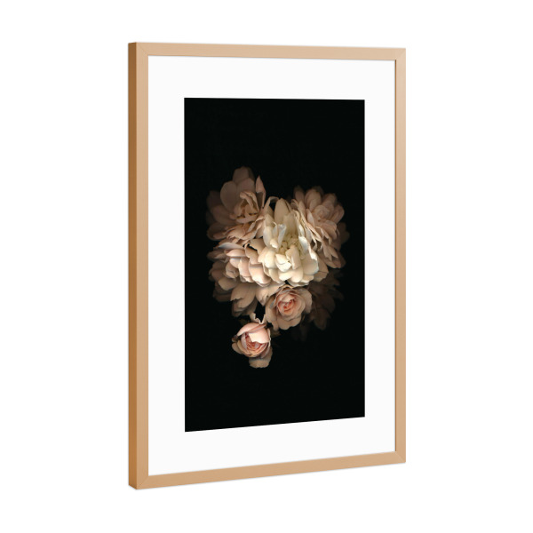 Poster mit Rahmen Kupfer "Kayleigh" artboxONE - Floral